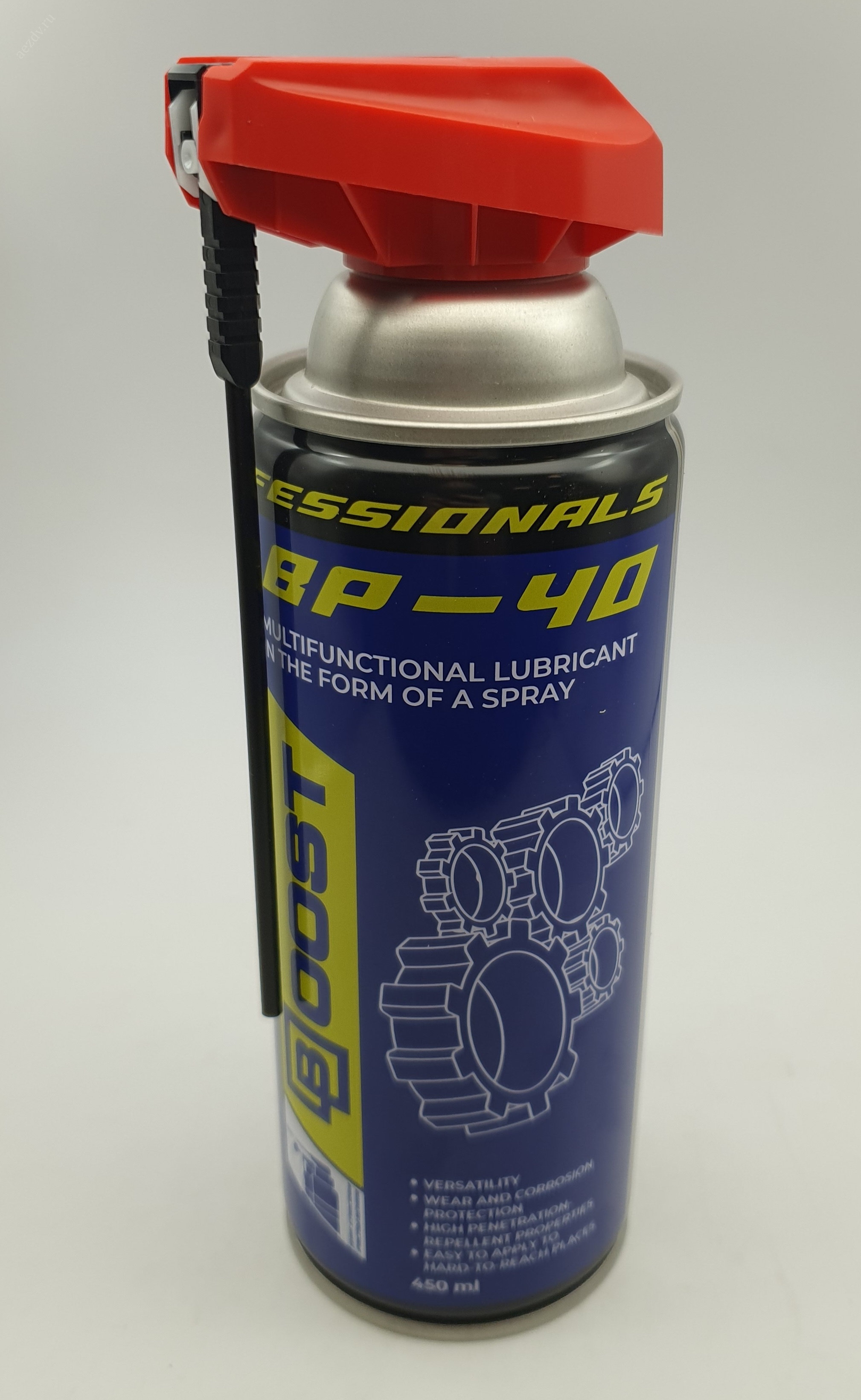 Смазка проникающая BOOST BP-40 (с трубочкой) 450мл