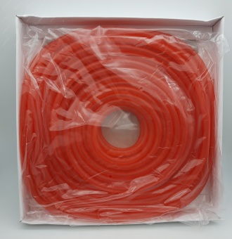 Шланг топливный D-4мм (силиконовый, красный)