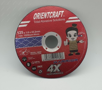 Круг (диск) отрезной металл. ORIENT CRAFT 4Х 125*1,0*22,2мм